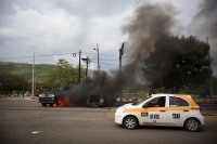 20210529. Tuxtla G. Durante la jornada de protesta por la liberación de los estudiantes normalistas presos en Chiapas