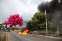 20210529. Tuxtla G. Durante la jornada de protesta por la liberación de los estudiantes normalistas presos en Chiapas