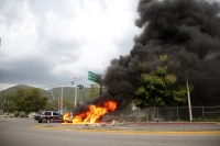 20210529. Tuxtla G. Durante la jornada de protesta por la liberación de los estudiantes normalistas presos en Chiapas