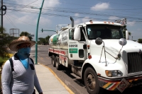 Martes 2 de julio del 2019. Tuxtla Gutiérrez. Normalistas de la Escuela Rural Mactumatza protestan en el crucero de Juan Crispín tomando varios camiones de transporte durante esta mañana.
