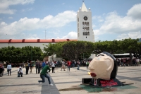 Jueves 6 de agosto del 2020. Txutla Gutiérrez, La manifestación de la Escuela Normal Rural Mactumatza este medio día en la capital del estado de Chiapas
