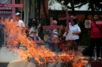 20230725. Tuxtla. Jornada Permanente de BÃºsqueda de las Desaparecidas en Chiapas. Protesta para exigir justicia por la muerte de Jade, niÃ±a encontrada en el Indeporte-Chiapas.
