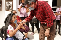 Miércoles 21 de octubre del 2020. Tuxtla Gutiérrez. Durante la inauguración Mujeres Zoques en la Presidencia Municipal de la ciudad.