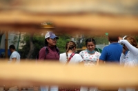 Miércoles 15 de abril del 2020. Tuxtla Gutiérrez. Continúan las protestas de los maestros idóneos en el cruce de la Calle y Avenida Central durante este medio día.