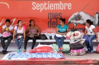 Viernes 30 de Agosto del 2013. Tuxtla Gutiérrez. Los maestros continúan en el plantón de la avenida central por tercer día consecutivo.