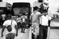 Miércoles 6 de junio del 2018. Tuxtla Gutiérrez. Militantes del Movimiento Magisterial liberan la caseta de cobro en la autopista a San Cristóbal de las Casas durante la segunda jornada de protestas en Chiapas