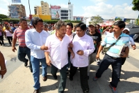 Jueves 21 de noviembre del 2013. Tuxtla Gutiérrez. Los líderes del movimiento magisterial hablan en conferencia de prensa sobre la minuta de trabajo firmada con las autoridades y afirman que todavía no han comprometido a levantar el plantón del primer cua