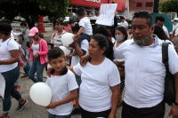 Viernes 21 de agosto del 2020. Tuxtla Gutiérrez. Familiares y amigos del joven asesinado hace unas semanas en el oriente de la ciudad marchan esta mañana para pedir la intervención de las autoridades