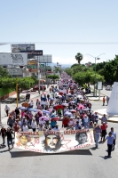 Lunes 30 de septiembre del 2019. Tuxtla Gutiérrez. La del movimiento democrático magisterial a su salida en el oriente de la capital del estado de Chiapas