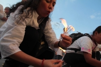 Sábado 27 de enero del 2018. Tuxtla Gutiérrez. Familiares y amigos del profesor Adán de la UNICACH marchan hacia la Plaza Central donde exigen el esclarecimiento y justicia para el biólogo asesinado en Chiapas.