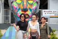 Viernes 22 de junio dl 2018. Tuxtla Gutiérrez. La marcha del Orgullo y la Dignidad de la Comunidad LGBTTTIQ en Chiapas se lleva realiza esta tarde en la avenida central de la capital de este estado del sureste de México.