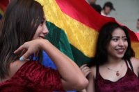 Viernes 22 de junio dl 2018. Tuxtla Gutiérrez. La marcha del Orgullo y la Dignidad de la Comunidad LGBTTTIQ en Chiapas se lleva realiza esta tarde en la avenida central de la capital de este estado del sureste de México.