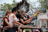Viernes 22 de junio dl 2018. Tuxtla Gutiérrez. La marcha del Orgullo y la Dignidad de la Comunidad LGBTTTIQ en Chiapas se lleva realiza esta tarde en la avenida central de la capital de este estado del sureste de México.