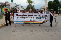 Viernes 22 de junio dl 2018. Tuxtla Gutiérrez. La marcha del Orgullo y la Dignidad de la Comunidad LGBTTTIQ en Chiapas se lleva realiza esta tarde en la avenida central de la capital de este estado del sureste de México.
