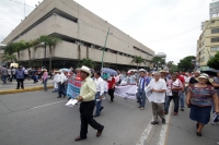 Sábado 10 de junio del 2017. Tuxtla Gutiérrez. En protesta para exigir el respeto a la cadena de cambios en el sistema educativo en Chiapas y recordando la matanza del día de las mulas conocido como El Halconazo de 1971.