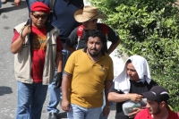 Martes 20 de noviembre del 2013. Tuxtla Gutiérrez.  Durante la manifestación en conmemorativa del día de la revolución, el movimiento magisterial realiza una marcha desde el crucero de La Pochota, con la singularidad que los contingentes juveniles protago