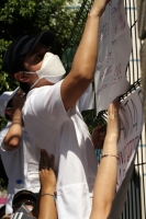 20210131. Tuxtla G. Estudiantes de la Facultad de Medicina Humana de la UNACH protestan por la muerte de la joven ocurrido en Salto de Agua Chiapas.