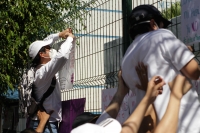 20210131. Tuxtla G. Estudiantes de la Facultad de Medicina Humana de la UNACH protestan por la muerte de la joven ocurrido en Salto de Agua Chiapas.