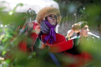 Domingo 9 de julio del 2017. Chiapa de Corzo. La marimba Niluyarilo ejecuta varios temas musicales durante la verbena en el Patio del Huanacastle en el Ex convento Santo Domingo.
