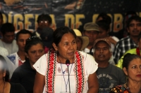 Domingo 28 de mayo del 2017. San Cristóbal de las Casas. Marichui Patricio representa al Concejo de Gobierno Indígena como vocera y es elegida en la asamblea para representar al Congreso Nacional Indígena y al EZLN en las próximas elecciones a la presiden