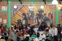 Domingo 28 de mayo del 2017. San Cristóbal de las Casas. Marichui Patricio representa al Concejo de Gobierno Indígena como vocera y es elegida en la asamblea para representar al Congreso Nacional Indígena y al EZLN en las próximas elecciones a la presiden