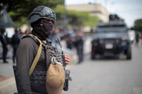 20231114. Tuxtla. Presencia policiaca durante las manifestaciones de normalistas en Chiapas
