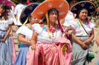 Jueves 1 de febrero del 2018. San Fernando. Las Candelarias recorren las calles bailando y llenado de colorida alegrí­a las laderas de el valle de  La Hacienda de Las ínimas, , donde celebran con esta danza que precede los festejos de la cuaresma.