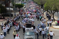 Domingo 15 de mayo del 2016. Tuxtla Gutiérrez. La marcha del movimiento magisterial al inicio del paro nacional en Chiapas.