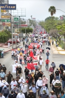 20210513. Tuxtla G. Inicia la marcha magisterial al inicio del 14 Congreso de la CNTE