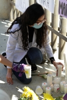 20210129. Tuxtla G. Estudiantes de la Facultad de Medicina Humana de la UNACH protestan por la muerte de la joven ocurrido en Salto de Agua Chiapas.