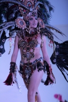 Sábado 24 de febrero del 2018. Tuxtla Gutiérrez. Las bellezas mexicanas se presentan durante el Concurso Mesoamericano 2018 que se lleva a cabo esta noche en la capital del estado de Chiapas.
