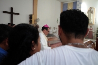 Viernes 31 de mayo del 2019. Tuxtla Gutiérrez. Durante la misa de cuerpo Presente de cinco de las personas del catastrófico accidente de Caltrata en una parroquia del Oriente-Sur de la ciudad.