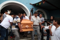 Viernes 31 de mayo del 2019. Tuxtla Gutiérrez. Durante la misa de cuerpo Presente de cinco de las personas del catastrófico accidente de Caltrata en una parroquia del Oriente-Sur de la ciudad.