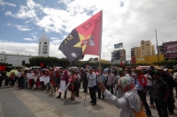 Viernes 6 de marzo del 2015. Tuxtla Gutiérrez. La Organización OCEZ CNPA MLN realiza movilizaciones bloqueando la carretera de San Cristóbal de las Casas y en Tuxtla donde manifiestan la formación de un nuevo constituyente mexicano