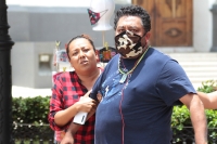Lunes 6 de julio del 2020. Tuxtla Gutiérrez. Una fuerte discusión entre vendedores ambulantes provocó lesiones menores a algunos de los involucrados, este medio día en pleno centro de la ciudad.
