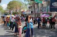 Lunes 26 de febrero del 2018. Tuxtla Gutiérrez. Militantes del MOCRI-EZ marchan nuevamente en las calles de la ciudad