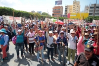 Lunes 26 de febrero del 2018. Tuxtla Gutiérrez. Militantes del MOCRI-EZ marchan nuevamente en las calles de la ciudad