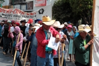 Lunes 26 de febrero del 2018. Tuxtla Gutiérrez. Militantes del MOCRI-EZ marchan nuevamente en las calles de la ciudad