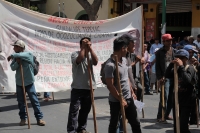 Lunes 26 de febrero del 2018. Tuxtla Gutiérrez. Militantes del MOCRI-EZ marchan nuevamente en las calles de la ciudad