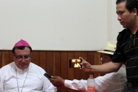 Domingo 14 de julio del 2019. Tuxtla Gutiérrez. Monseñor Fabio Martínez Castilla, Arzobispo de Tuxtla habla sobre el incremento de la inseguridad en la ciudad