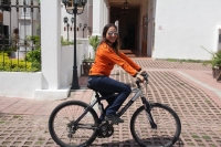 Viernes 9 de junio del 2017. Tuxtla Gutiérrez. Los ciclistas de Movilizarte en conferencia de prensa expresan las necesidades urbanas y las ventajas del uso de las bicicletas