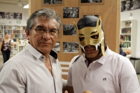 Jueves 19 de septiembre del 2019. Tuxtla Gutiérrez. La familia luchistica en Chiapas se reúne en el Festival de Lucha Libre en la librería José Emilio Pacheco