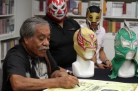 Jueves 19 de septiembre del 2019. Tuxtla Gutiérrez. La familia luchistica en Chiapas se reúne en el Festival de Lucha Libre en la librería José Emilio Pacheco