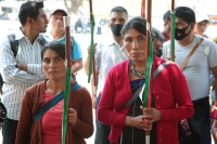 20210413. Tuxtla G. Autoridades tradicionales de las comunidades indígenas buscan que se les entregue los recursos para el desarrollo municipal y se respeten los usos y costumbres en Chiapas