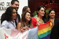 Miércoles 23 de octubre del 2019. Tuxtla Gutiérrez. Durante el Conversatorio para el reconocimiento de la identidad de género como un derecho humano, este medio día en el Congreso de Chiapas
