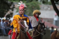 Sábado 8 de agosto del 2015. Chiapa de Corzo. Los Alférez y Naguares recorren las calles de la comunidad ribereña y culminan en recorrido en la representación de las batallas y luchas de las comunidades indígenas de la depresión central de Chiapas durante