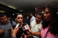 Lunes 12 de marzo del 2012. Senadores y Pio López Obrador dan a conocer la plantilla política del PRD para las próximas elecciones.