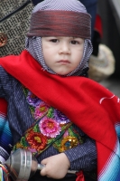 Lunes 4 de enero del 2016. Chiapa de Corzo. Los niños Parachicos y las pequeñas Chiapanecas en el día del Niño de Atocha