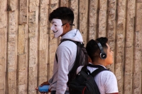 Domingo 6 de agosto del 2017. Tuxtla Gutiérrez. Normalistas marchan recordando cuando la Normal Mactumatza fuera sitiada por las fuerzas policiacas de Chiapas en un operativo en contra de los estudiantes del 2003