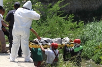 Domingo 26 de agosto del 2018. Tuxtla Gutiérrez, Una persona fallecida dentro de bóveda del rí­o Sabinal es reportada a las corporaciones de rescate y policiacas esta mañana en las cercaní­as del IMSS-5 de Mayo.